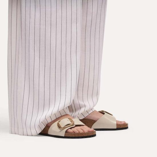  버켄스탁 뮬/슬리퍼 마드리드 빅 버클 가죽 슬림 샌들 - BIRKENSTOCK