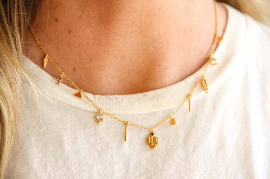  시에라 윈터 주얼리 목걸이/팬던트 탈리스만 목걸이 골드 베르메일 - SIERRA WINTER JEWELRY