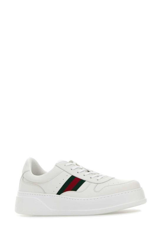  구찌 스니커즈 가죽  화이트 - GUCCI