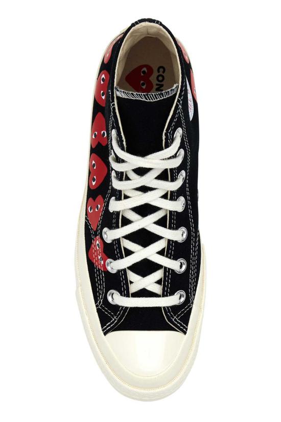  꼼데가르송 스니커즈 Comme Des Garçons 플레이 블랙 캔버스 Comme Des Garçons X 컨버스 - COMME DES GARCONS