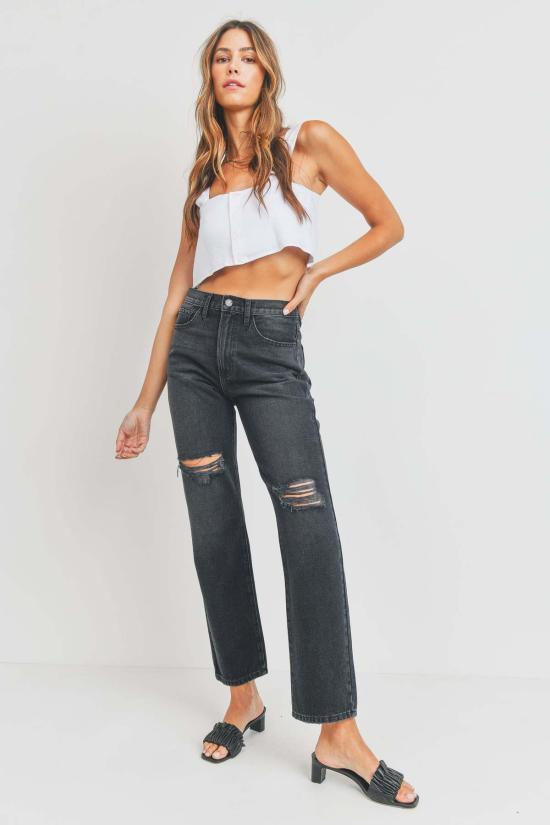  저스트 블랙 데님 데님 팬츠 BP381N BLACK - JUST BLACK DENIM