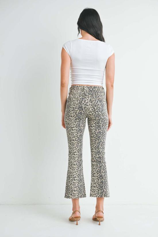  저스트 블랙 데님 크롭 팬츠 BP370J LEOPARD - JUST BLACK DENIM
