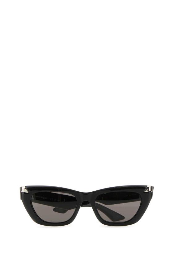  알렉산더 맥퀸 선글라스 아세테이트 펑크 리벳 선글라스 블랙/스모크 - ALEXANDER MCQUEEN