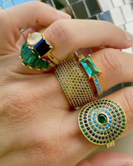  네이티브잼 반지 천연 보석 빌리어네어 링 페리도트 - NATIVE GEM