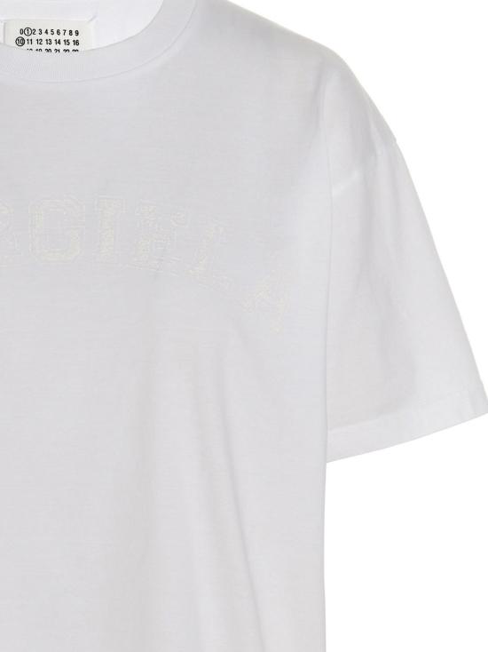  마르지엘라 반팔 티셔츠 메종  코튼 티셔츠 화이트 - MAISON MARGIELA