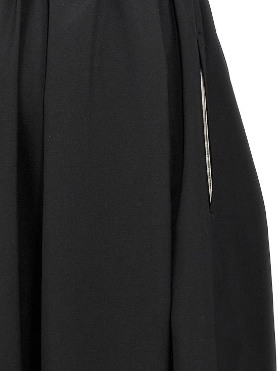  꼼데가르송 롱 스커트 Comme Des Garçons 울 팬츠 블랙 - COMME DES GARCONS