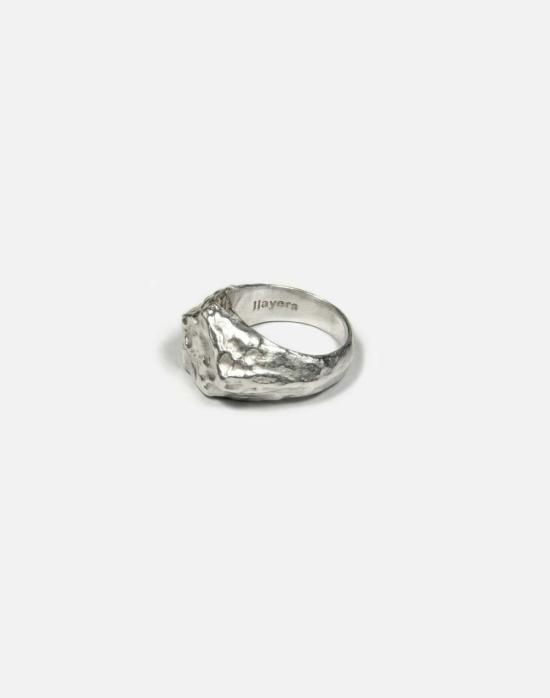  레이어스 반지 스코리아 육각형 용융 인장  은 - LLAYERS