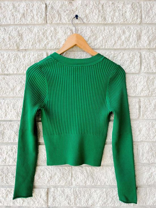  조나단 심카이 가디건 Jonathan Simkhai Ailany 카디건 Kelly Green - JONATHAN SIMKHAI