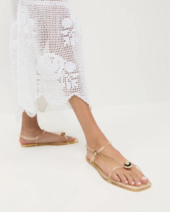  로플러랜달 슈즈 로플러 랜달 다나 스트랩 젤리 샌들 샴페인 - LOEFFLER RANDALL