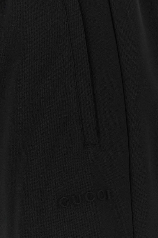  구찌 트레이닝/조거 팬츠 블랙 폴리에스터 조거 팬츠 - GUCCI