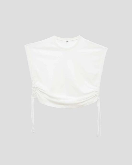 베이스레인지 민소매 티셔츠 Baserange Stele 탱크 탑 오프 화이트