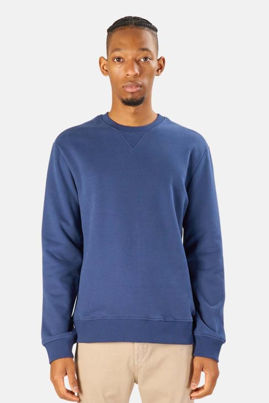  블루&크림 긴팔 티셔츠 FW21WV BC18T BLUE