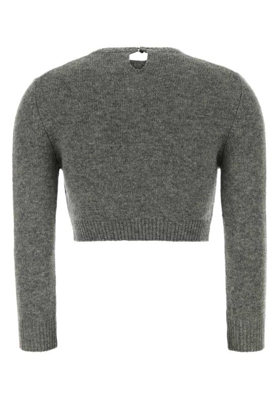  질샌더 스웨터 질 샌더 그레이 울 블렌드  섀도우 - JIL SANDER