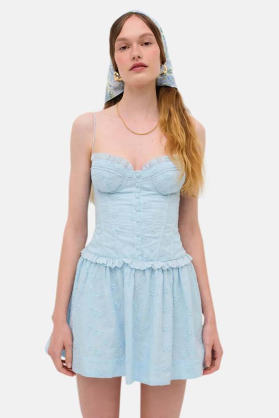  포러브앤레몬스 숏 원피스 CD3398 SU24 BLUE - FOR LOVE & LEMONS