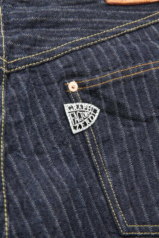 GRAPH ZERO 데님 그래프 제로 16온스 루즈 스트레이트 팬츠 바늘땀 Hb. St (1회 세탁) - OTHER BRANDS