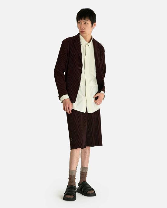  이세이 미야케 숏팬츠 옴므 플리스 웨어 또는 랩 쇼츠 - ISSEY MIYAKE