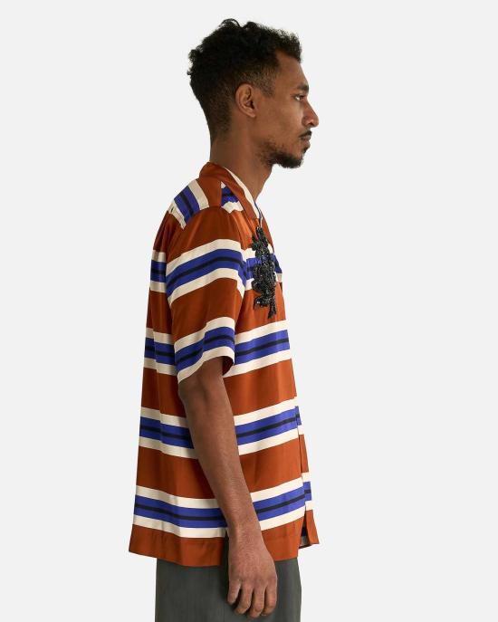  드리스 반 노튼 반팔 셔츠 Dries Van Noten Carltone Emb 셔츠 - DRIES VAN NOTEN