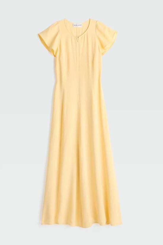  어피스 어파트 롱 원피스 Apiece Apart Gisa Zip Dress Double Cream - APIECE APART