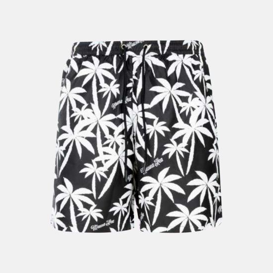  마우나케아 숏팬츠 MKU203 PM1 BLACK WHITE PALM TREES