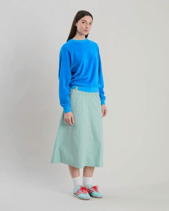  Brava 스웨터 브라바 테리 래글런 스웨트셔츠 블루 - OTHER BRANDS