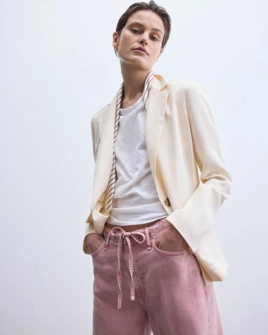  랙앤본 수트 자켓 Rag & Bone Jennie 테일러드 블레이저 아이보리 - RAG & BONE