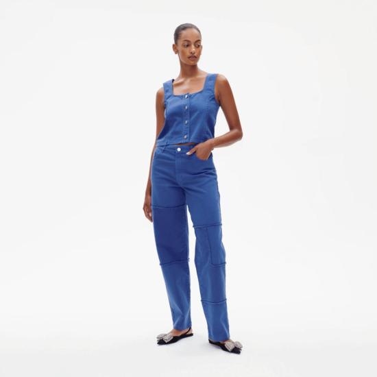  바움 운드 페르드가르텐 스트레이트 팬츠 Baum und Pferdgarten Noelle Jeans 누비안 블루