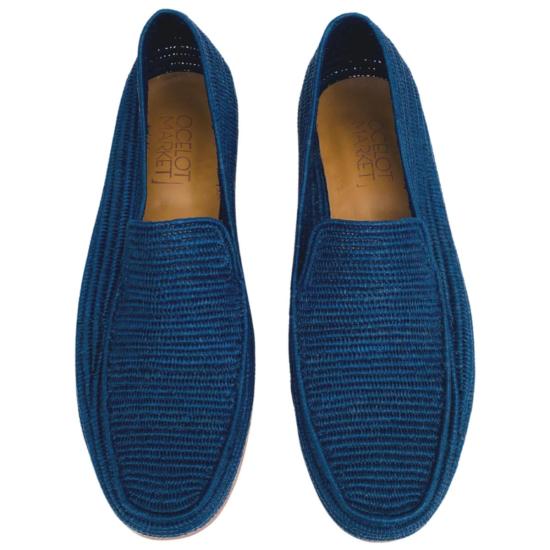  프라우드 메리 풋웨어 로퍼 남성용 라피아  네이비 - PROUD MARY FOOTWEAR