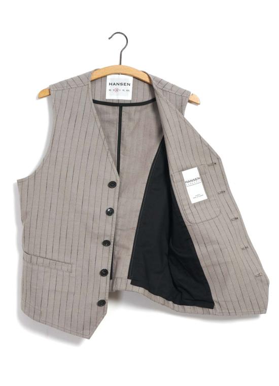  한센 가먼츠 수트 자켓 Hansen Garments Knud 조끼 베이지 - HANSEN GARMENTS