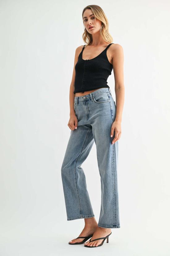  저스트 블랙 데님 데님 팬츠 BP603J BLUE - JUST BLACK DENIM
