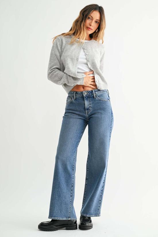  저스트 블랙 데님 데님 팬츠 BP457J CREAM - JUST BLACK DENIM