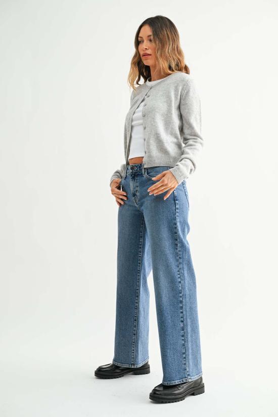  저스트 블랙 데님 데님 팬츠 BP457J CREAM - JUST BLACK DENIM