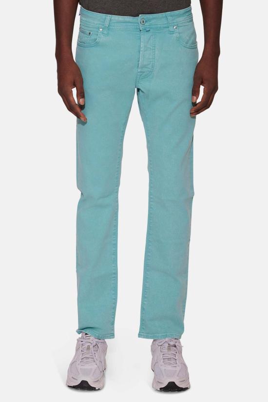  야콥코헨 스트레이트 팬츠 Jacob Cohen Bard 9.5oz 데님 바다색 그린