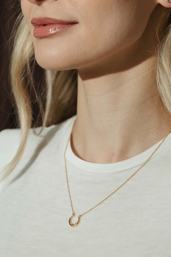  시에라 윈터 주얼리 목걸이/팬던트 레이디 럭 네크리스 골드 베르메일 - SIERRA WINTER JEWELRY