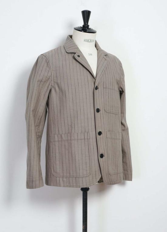  한센 가먼츠 수트 자켓 조수프 워크웨어 블레이저 재킷 베이지 - HANSEN GARMENTS