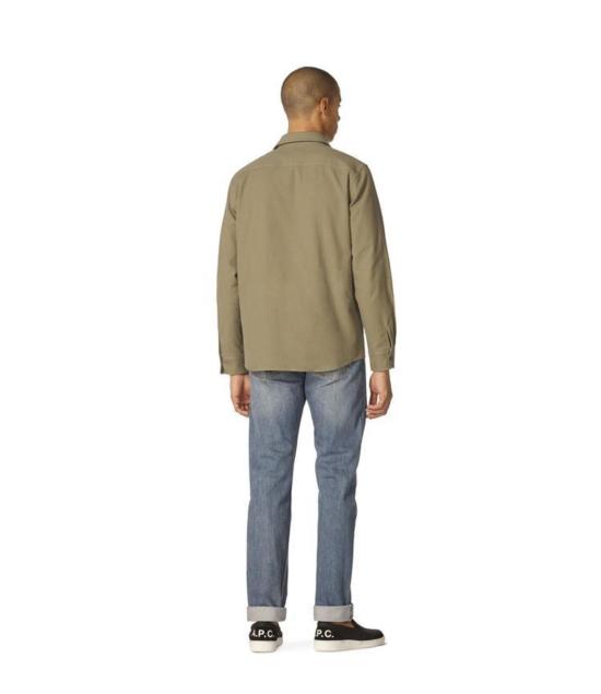  아페쎄 셔츠 A.P.C. 트렉 오버 카키 - A.P.C.