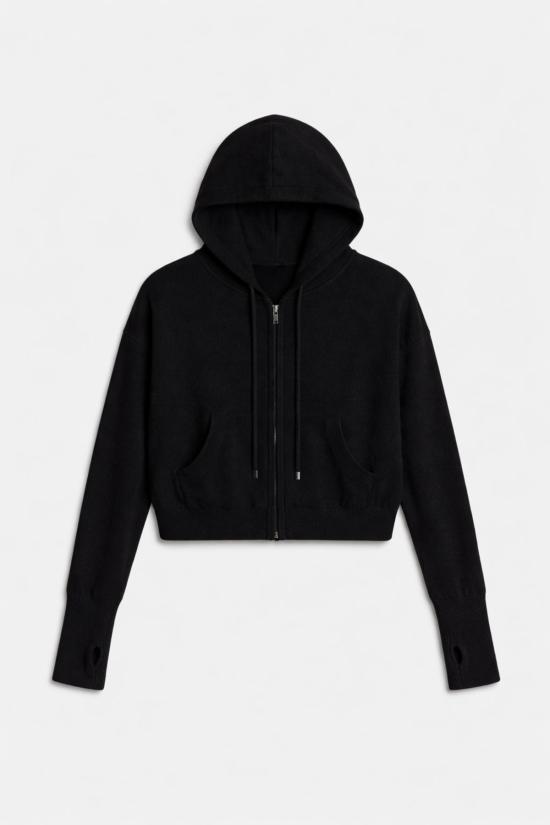  더 타일 클럽 후드 티셔츠 M25 910 BLACK