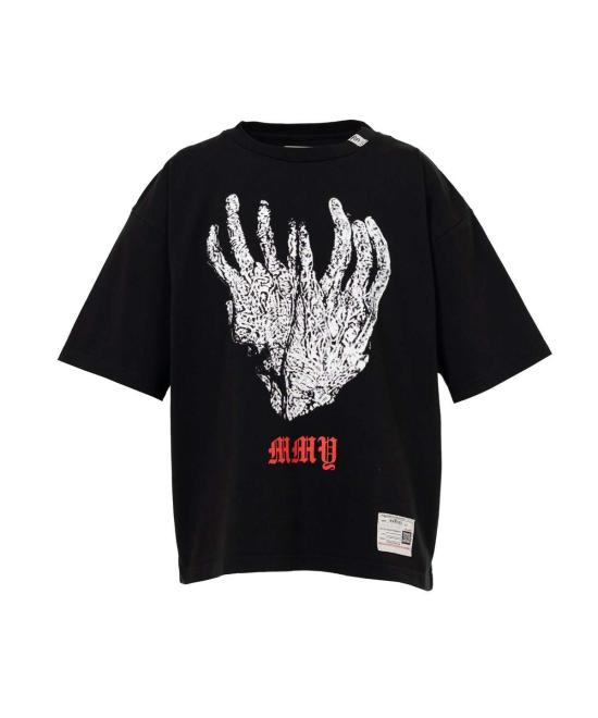  메종 미하라 야스히로 MASSES x MMY 핸즈 프린트 티셔츠 C15TS046 AS SHOWN