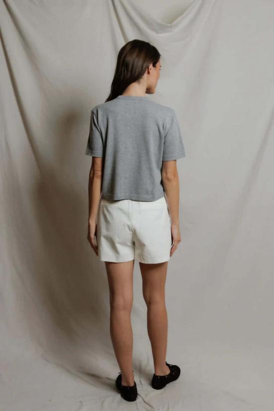  퍼펙트 화이트 티 가디건 모드 반팔 - PERFECT WHITE TEE