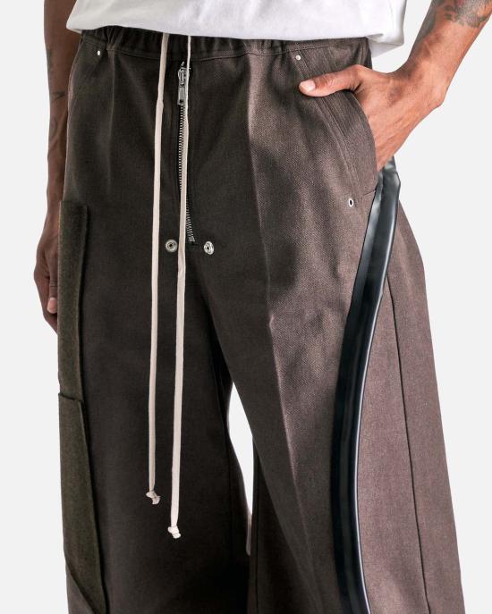 릭 오웬스 스트레이트 팬츠 와이드 벨라스  애쉬/블랙 - RICK OWENS