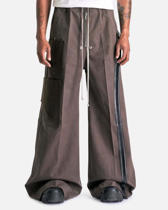  릭 오웬스 스트레이트 팬츠 와이드 벨라스  애쉬/블랙 - RICK OWENS