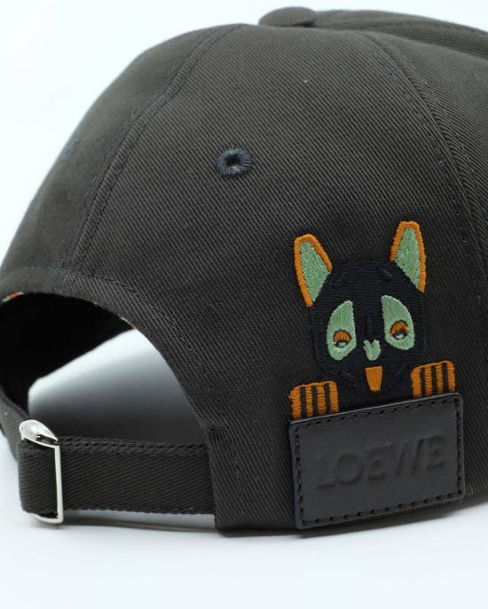  로에베 모자 퓨처리스트 캣 캡 브라운 - LOEWE