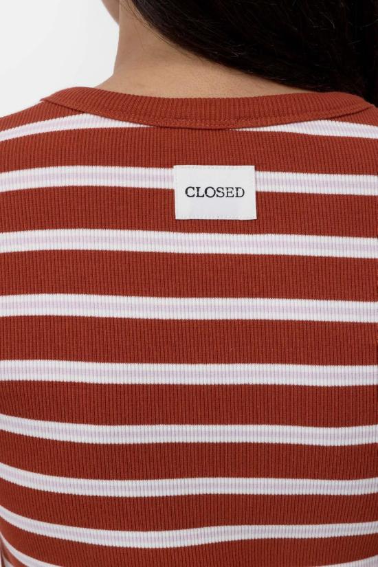  클로즈드 반팔 티셔츠 슬림 티셔츠 - CLOSED