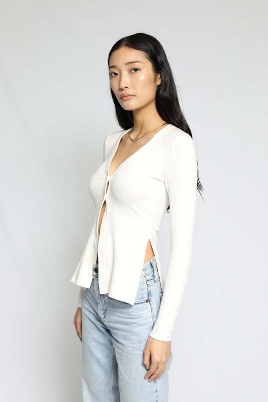  더레인지 가디건 TH4Y58 WHITE - THE RANGE