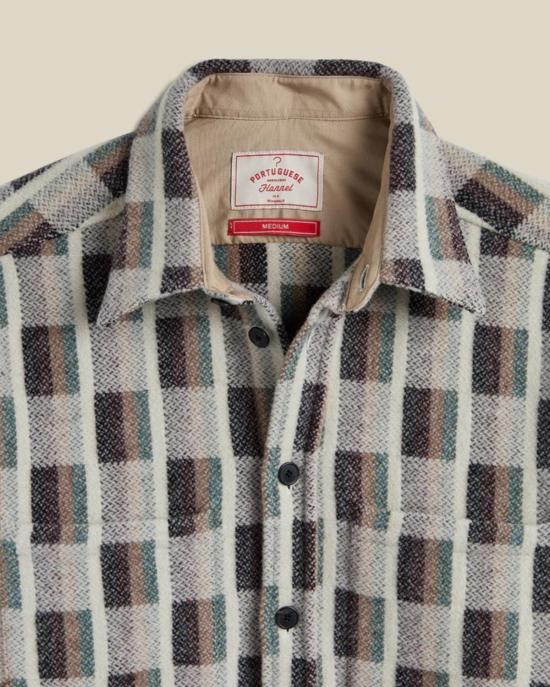  포르투기스플란넬 자켓 포르투갈 플란넬 메리노 자카드 오버셔츠 - PORTUGUESE FLANNEL