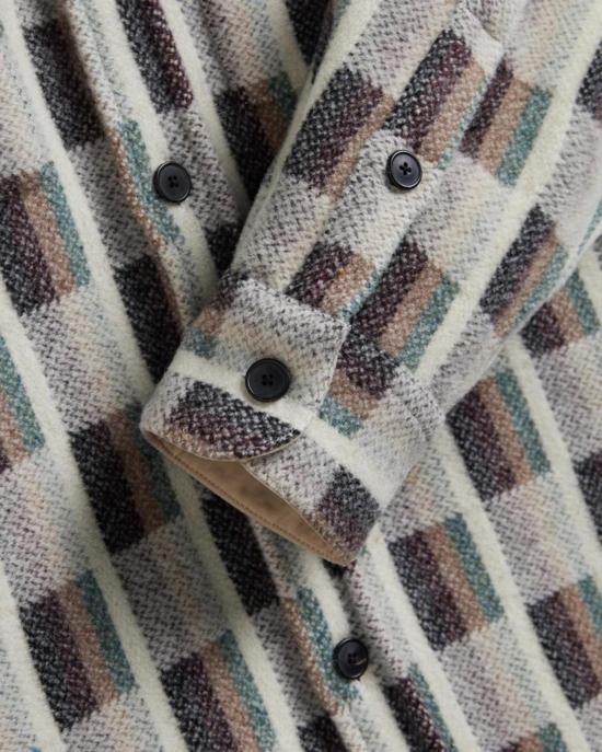  포르투기스플란넬 자켓 포르투갈 플란넬 메리노 자카드 오버셔츠 - PORTUGUESE FLANNEL
