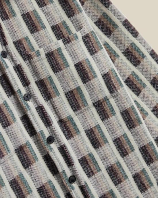  포르투기스플란넬 자켓 포르투갈 플란넬 메리노 자카드 오버셔츠 - PORTUGUESE FLANNEL