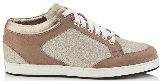  지미추 스니커즈 마이애미 로우 트레이너 플래티넘 아이스 - JIMMY CHOO