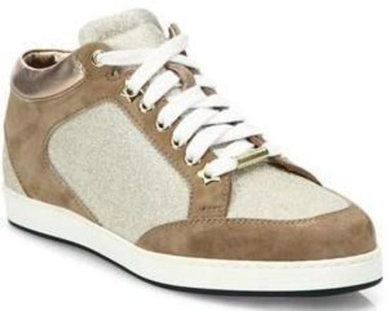  지미추 스니커즈 마이애미 로우 트레이너 플래티넘 아이스 - JIMMY CHOO