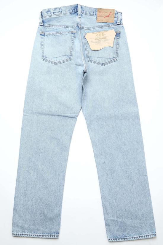  오어슬로우 데님 팬츠 Orslow 105 90's 남성용 스탠다드 핏 데님 스카이 블루 - ORSLOW