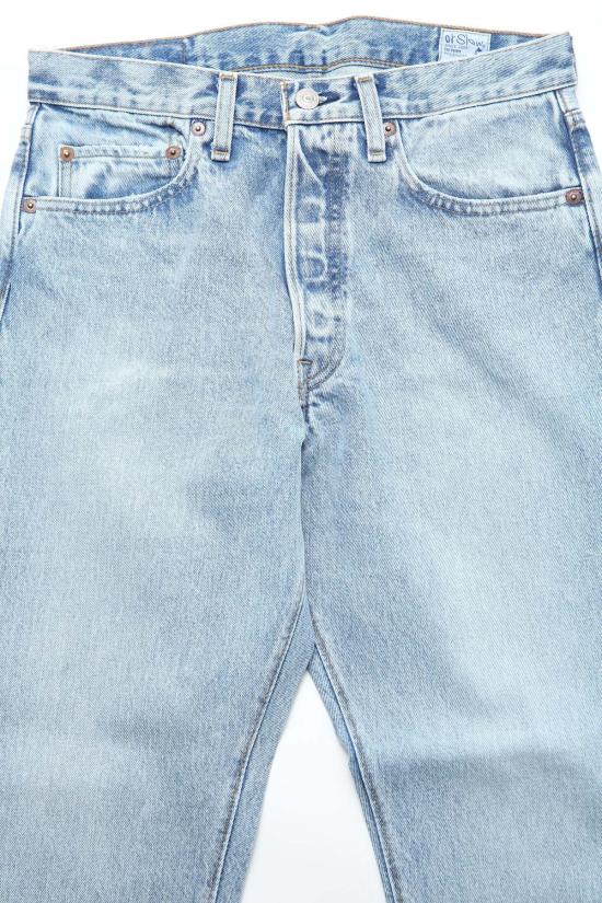 오어슬로우 데님 팬츠 Orslow 105 90's 남성용 스탠다드 핏 데님 스카이 블루 - ORSLOW